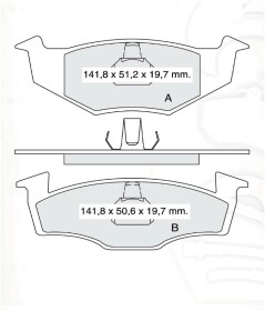 Тормозные колодки DAfmi D158E