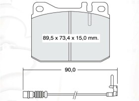 Тормозные колодки DAfmi D242E