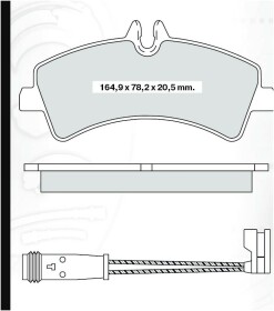 Гальмівні колодки DAfmi D127E