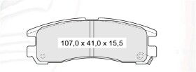 Тормозные колодки DAfmi D188E