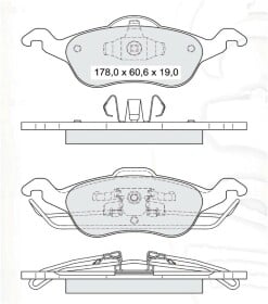 D189E DAfmi Тормозные колодки