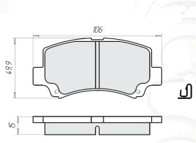 Гальмівні колодки DAfmi D223E