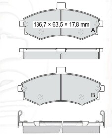 Тормозные колодки DAfmi D214E