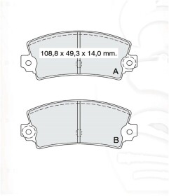 Тормозные колодки DAfmi D226E