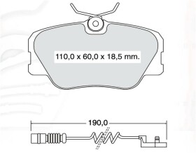 Тормозные колодки DAfmi D742EI