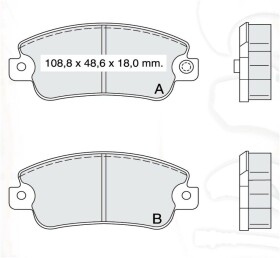 Тормозные колодки DAfmi D334E