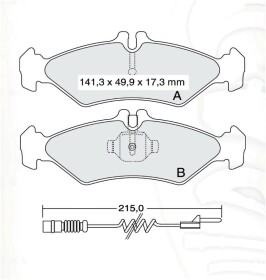 Тормозные колодки DAfmi D147EI