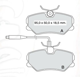 Гальмівні колодки DAfmi D439E