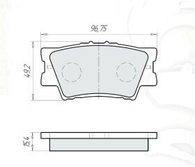 Тормозные колодки DAfmi D136E