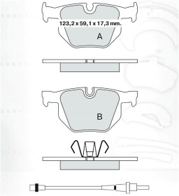 Гальмівні колодки DAfmi D256E