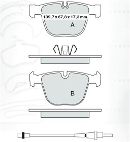 Гальмівні колодки DAfmi D259E