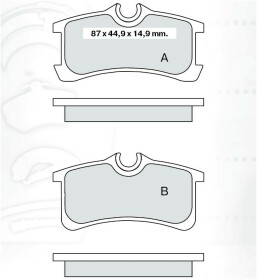 Гальмівні колодки DAfmi D263E