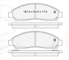 Тормозные колодки DAfmi D503E