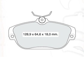 Тормозные колодки DAfmi D819E