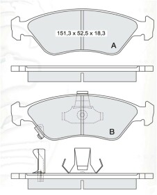 Гальмівні колодки DAfmi D134EI