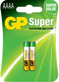 Батарейка GP Super Alkaline gp25 AAAA 1,5 V 2 шт