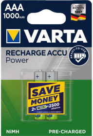 Акумуляторна батарейка Varta Recharge Accu ACCUAAA1000 1000 mAh 2 шт