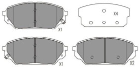 Тормозные колодки Kavo Parts KBP-3039