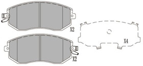 Тормозные колодки Kavo Parts KBP-8025