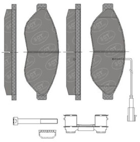 Тормозные колодки SCT Germany sp477pr
