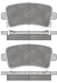 Гальмівні колодки SCT Germany sp671pr