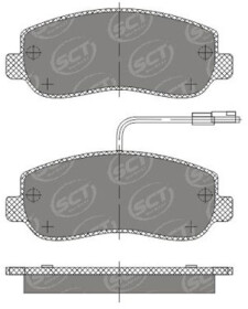 Тормозные колодки SCT Germany sp702pr