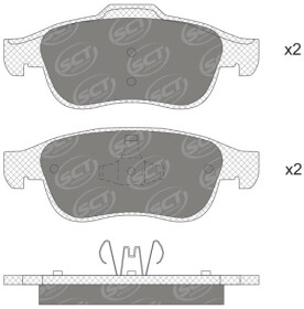 Тормозные колодки SCT Germany sp737pr