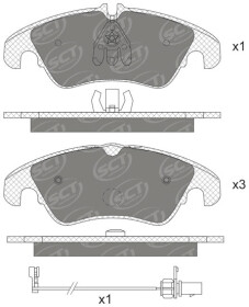 Тормозные колодки SCT Germany sp740pr