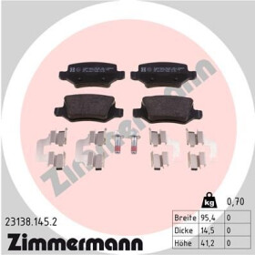 Тормозные колодки Zimmermann 23138.145.2