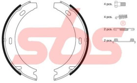 Колодки ручника SBS 18512733412