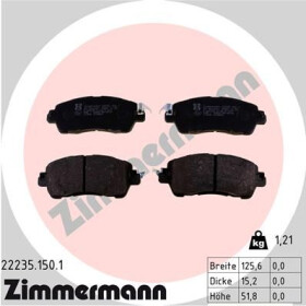 Тормозные колодки Zimmermann 222351501