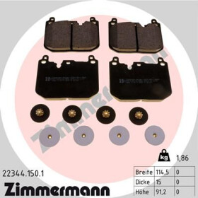 Тормозные колодки Zimmermann 223441501