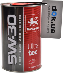 Моторна олива Wolver UltraTec 5W-30 синтетична