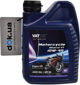 Моторна олива 4Т VatOil Motorcycle M 10W-40 мінеральна