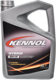 Моторное масло Kennol Hybrid 0W-16 синтетическое