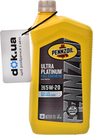 Моторное масло Pennzoil Ultra Platinum 5W-20 синтетическое