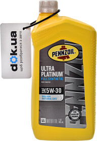 Моторное масло Pennzoil Ultra Platinum 5W-30 синтетическое