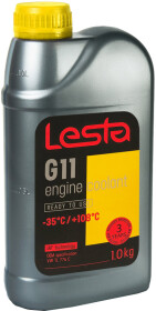 Готовий антифриз LESTA G11 жовтий -35 °C