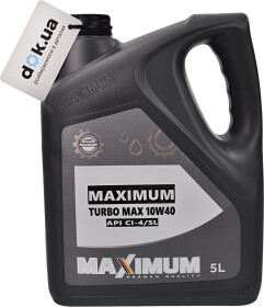 Моторное масло Maximum Turbo Max 10W-40 полусинтетическое