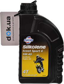 Моторное масло 4T Fuchs Silkolene Scoot Sport 4 5W-40 синтетическое