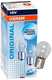 Автолампа Osram Original P21/5W BAY15d 5 W прозрачная 7528-10