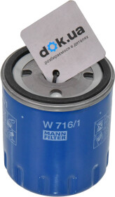Масляный фильтр Mann W 716/1