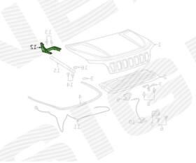Петля капота Signeda pcr21057ar