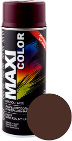 Аэрозольная краска Maxi Color коричнево-красный RAL 8016 глянцевая 400 мл