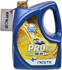 Моторное масло Neste Pro C2/C3 5W-30 синтетическое