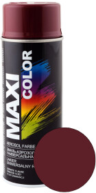 Аэрозольная краска Maxi Color винно-красный RAL 3005 глянцевая 400 мл