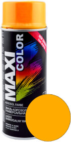 Аэрозольная краска Maxi Color дынно-желтый RAL 1028 глянцевая 400 мл