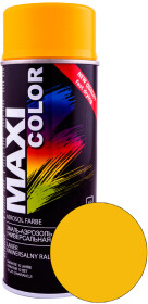 Аерозольна фарба Maxi Color сигнальна жовта RAL 1003 глянсова 400 мл