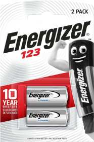Батарейка Energizer CR123A CR123A 3 V 2 шт
