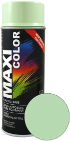 Аэрозольная краска Maxi Color Универсальная бело-зеленый RAL 6019 глянцевая 400 мл